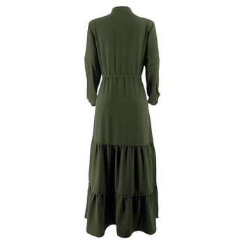 M2561 Közel-Kelet, határokon átnyúló, Amazon új, egyszínű garbó, hosszú, divatos, elegáns muszlim ruha