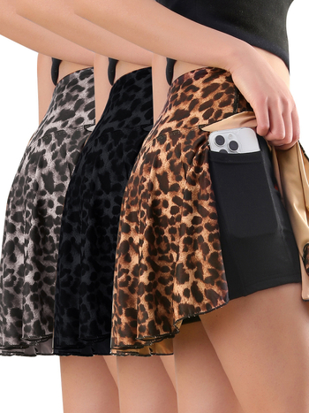 Euroopa ja Ameerika 2025. aasta uus suvine Amazon Wish Fashion seksikas leoparditrükiga Spice Girl Ponkase voodriga seelik