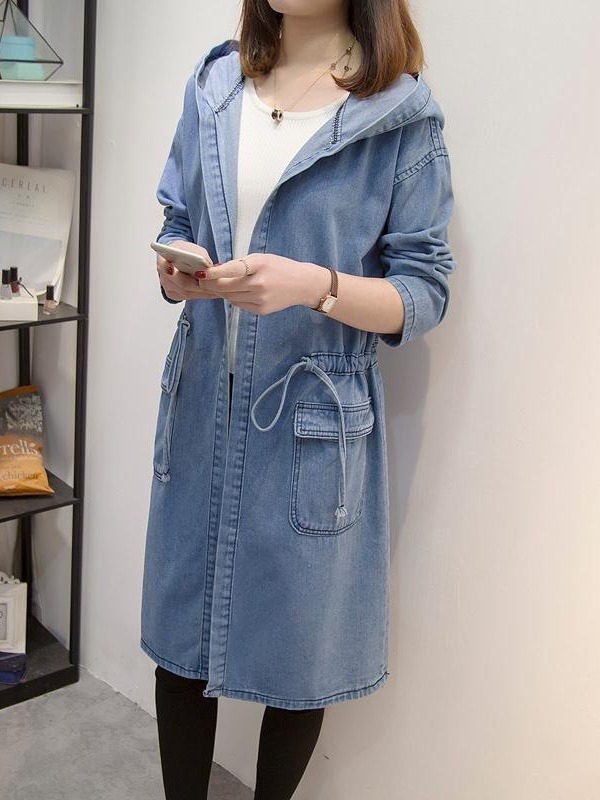 Európa és az Egyesült Államok határokon átnyúló női ruházat 2024 Farmer kapucnis kabát 200 kg-os pufók lány korcsökkentő Joker nehézipari hosszú kabát