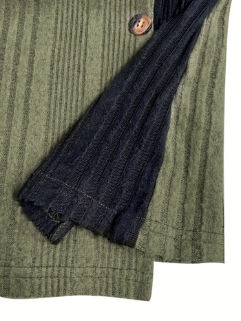 Διασυνοριακή Ευρωπαϊκή και Αμερικανική Amazon 2024 Νέα Γυναικεία Καλοκαιρινή Μόδα με Αντίθεση Χρώματος με Κουμπιά και Χωριστή Μπλούζα