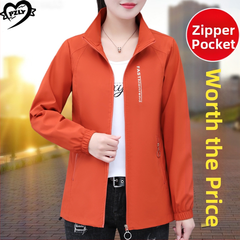 Függőleges galléros kabát női tavaszi és őszi 2025 új stílus középkorú anyuka bő plus size hétköznapi rövid dzseki felső női