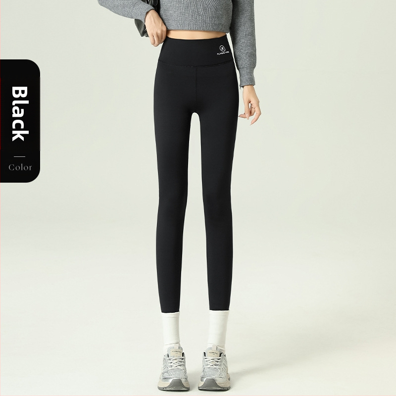 polár bélésű cápanadrág női téli hasat emelő csípő Barbie nadrág magas derekú lélegző plus size jóga alsó szűk nadrág külső viseletre