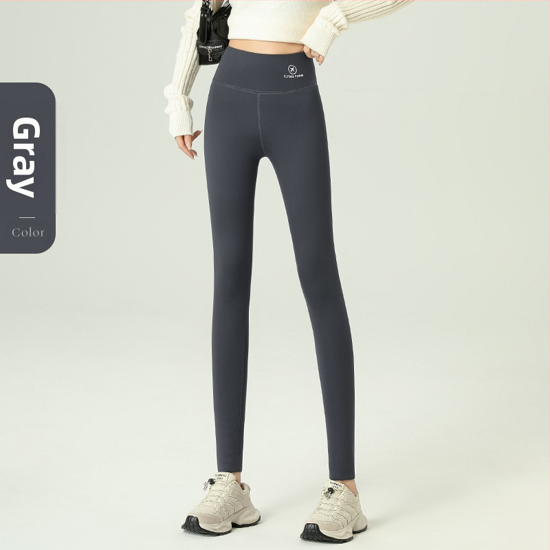 polár bélésű cápanadrág női téli hasat emelő csípő Barbie nadrág magas derekú lélegző plus size jóga alsó szűk nadrág külső viseletre