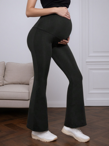 1065 „Amazon CrossBorder“ nėščiųjų kelnės. Pavasario ir rudens stiliaus platėjančios kelnės viršutiniams drabužiams, pilvą prilaikančios kelnės, neapveržiančios laisvalaikio ilgos kelnės.