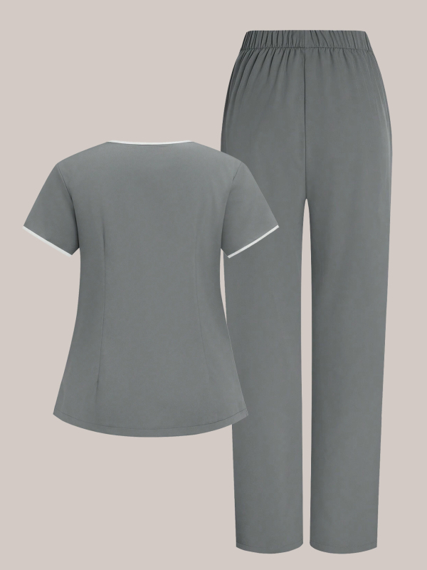 Guangzhou uus suvine naisterõivaste lühikeste varrukatega ülikond, naiste õhuke moodne kaheosaline komplekt, spetsiaalne meditsiinirõivaste kombinesoon