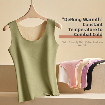 Kahepoolne harjatud sametist termovest naistele, suur suurus õmblusteta alläärega särk, sametist soojad intiimpüksid naistele, sobib kandmiseks õues sügisel ja talvel