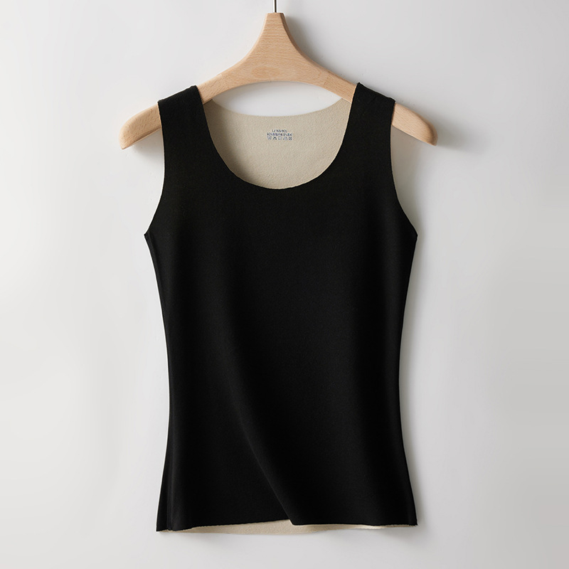 Kahepoolne harjatud sametist termovest naistele, suur suurus õmblusteta alläärega särk, sametist soojad intiimpüksid naistele, sobib kandmiseks õues sügisel ja talvel