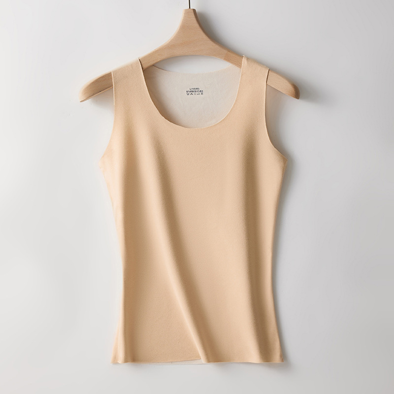 Kahepoolne harjatud sametist termovest naistele, suur suurus õmblusteta alläärega särk, sametist soojad intiimpüksid naistele, sobib kandmiseks õues sügisel ja talvel