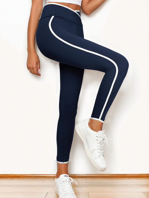 2025 Határokon átnyúló új európai és amerikai elegáns, egyszínű női magas szárú, rugalmas jóga leggings határokon átnyúló dropshippinggel