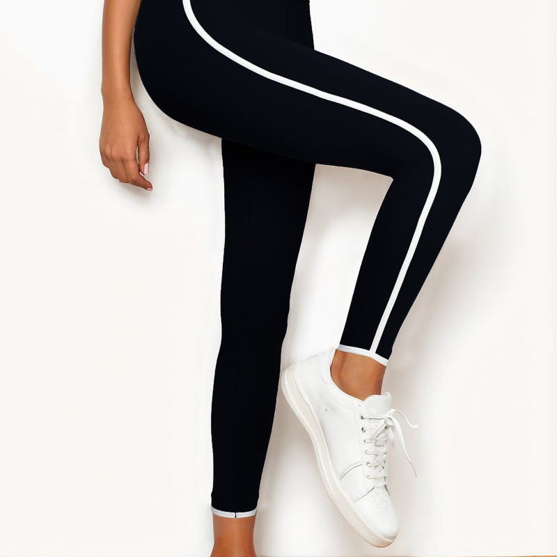 2025 Határokon átnyúló új európai és amerikai elegáns, egyszínű női magas szárú, rugalmas jóga leggings határokon átnyúló dropshippinggel