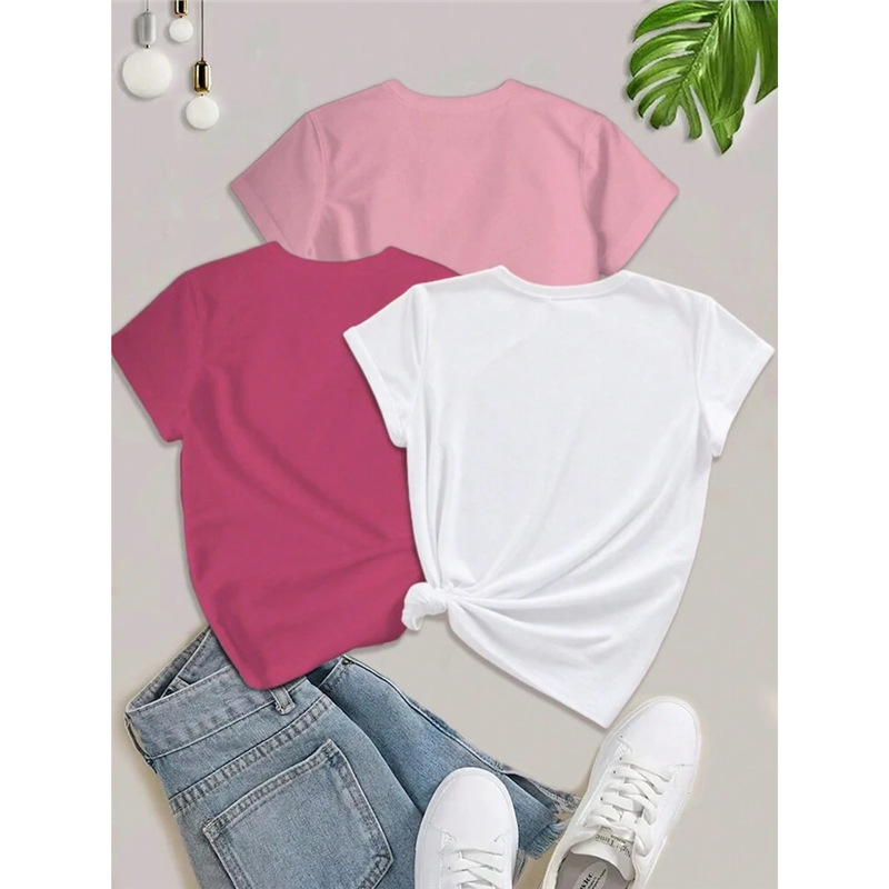 Shein Relaxiva 3 db-os női Los Angeles-i párizsi betűs mintás pulóver