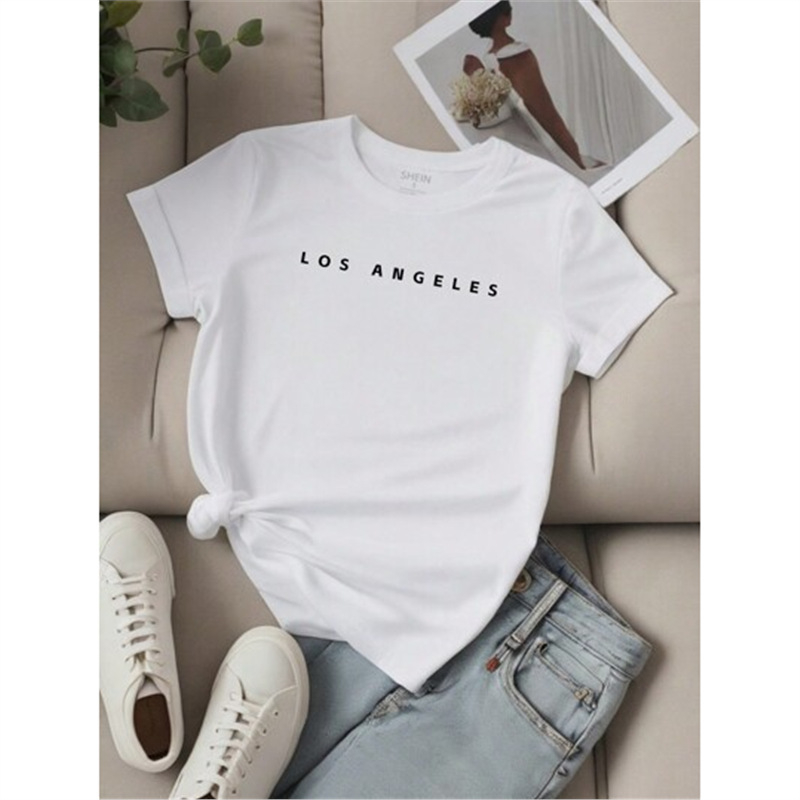 Shein Relaxiva 3 db-os női Los Angeles-i párizsi betűs mintás pulóver