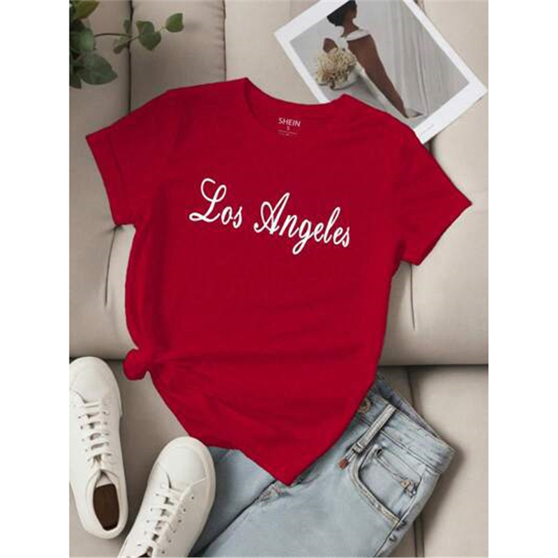 Shein Relaxiva 3 db-os női Los Angeles-i párizsi betűs mintás pulóver