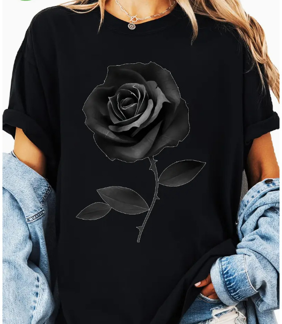 2024-es export határokon átnyúló nemzetközi állomás népszerű tiszta színű, egyszerű virágmintás, 3D nyomtatott női kerek nyakú, rövid ujjú póló