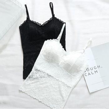 Μακρύ, στενό γιλέκο με δαντελένια βάση και λεπτό τοπ 2020, λεπτό, μαύρο, μεταξωτό γιλέκο που τυλίγει το στήθος