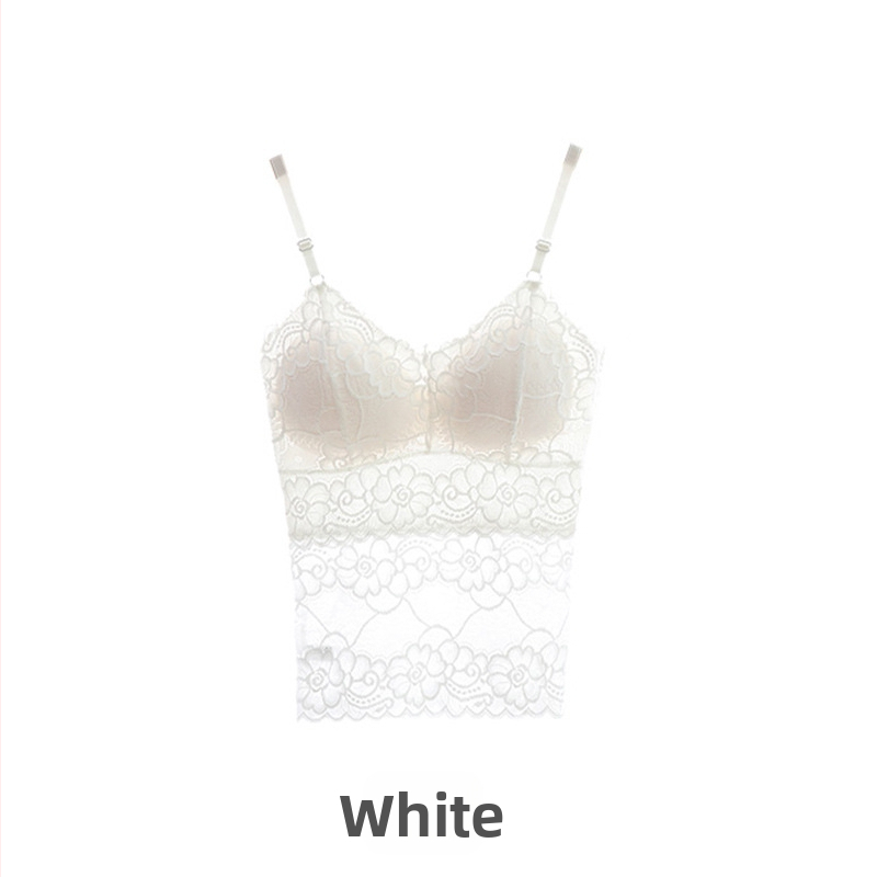 2020-as csipkés talpú, hosszú, karcsúsított belső felső, karcsúsító, fekete, mellkasra szegett, jégselyem belső mellény