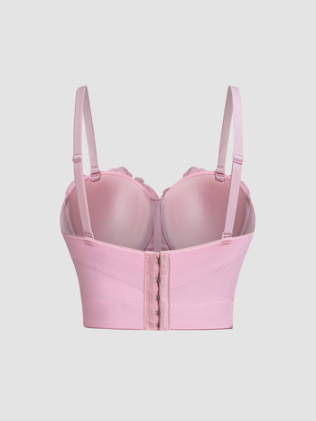 Λουρί ψαροκόκαλου Lu Qiuguo με επίθεμα στήθους, γιλέκο με λουλούδια, εξωτερική ένδυση, περιτύλιγμα βάσης, γαλλικό τοπ με χάντρες DB1831