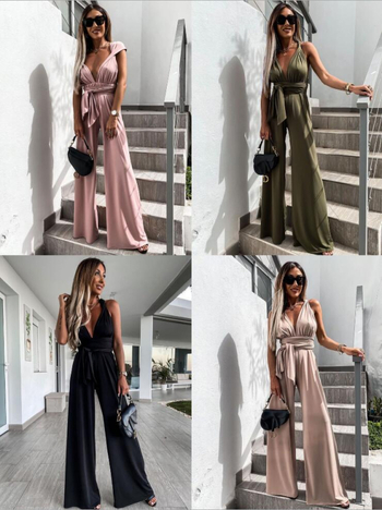 Amazon határokon átnyúló kereskedelem eBay ujjatlan, egyszínű, fűzős overál