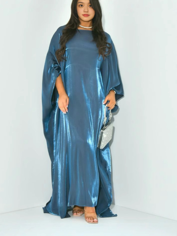 Határokon átnyúló robbanások Európában, Amerikában és a Közel-Keleten Muszlim kereskedelem Arany szatén denevérujjú bő ruha Női köntös