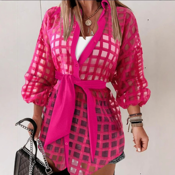 Amazon AliExpress külkereskedelmi, határokon átnyúló női 2025 tavaszi új divatos tollas, öves ingruha