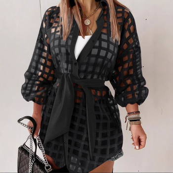 Amazon AliExpress külkereskedelmi, határokon átnyúló női 2025 tavaszi új divatos tollas, öves ingruha