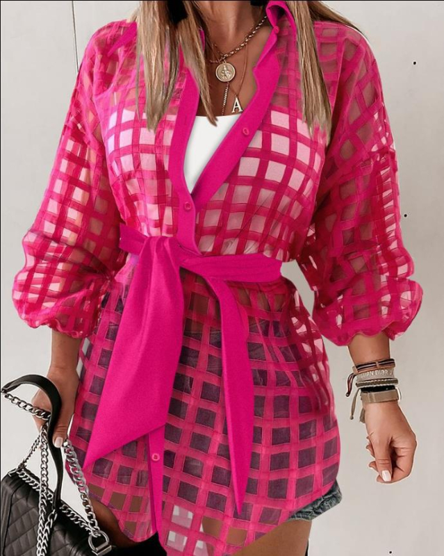 Amazon AliExpress külkereskedelmi, határokon átnyúló női 2025 tavaszi új divatos tollas, öves ingruha