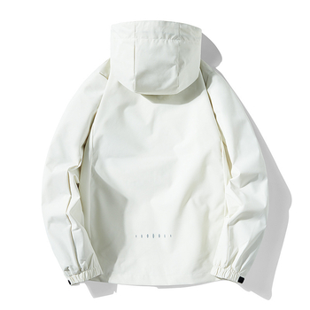Μονόχρωμη ανδρική και γυναικεία ορειβατική ένδυση για ζευγάρια, αθλητικά ρούχα για υπαίθριες δραστηριότητες, τζάκετ με κουκούλα, από εργοστασιακό ελατήριο