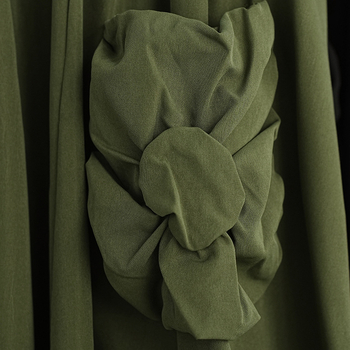 Μοντέρνα φούστα με διπλή ραφή και τσέπη, niche heavy craft design, φόρεμα με λουλούδια, μπουμπούκι, φθινόπωρο 2024, νέα άφιξη