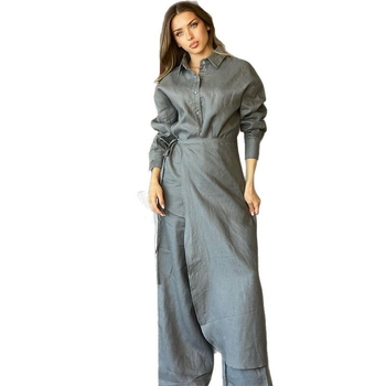 2025 Νέο Ευρωπαϊκό και Αμερικανικό Amazon Διασυνοριακό Εξωτερικό Εμπόριο Γυναικείο Casual Άνετο Ακανόνιστο Πουκάμισο με Μακρύ Μανίκι Σετ Τριών Τεμαχίων