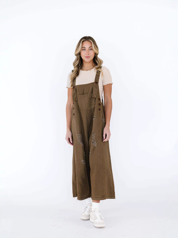 Európai és amerikai határokon átnyúló divatos retro régi szakadt laza széles láb kényelmes szabadidős pántos farmer overall nőknek