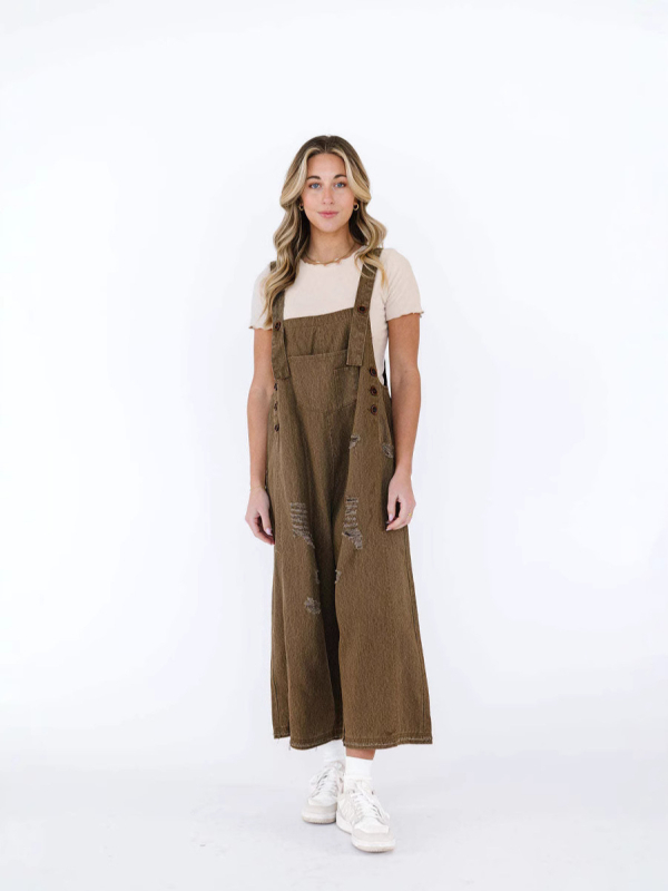 Európai és amerikai határokon átnyúló divatos retro régi szakadt laza széles láb kényelmes szabadidős pántos farmer overall nőknek