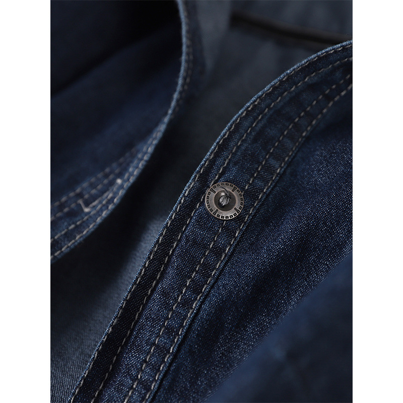 Őszi új, középhosszú, farmer kardigán, női, hosszú ujjú, egyszínű, kapucnis, nagy zsebes lezser felső