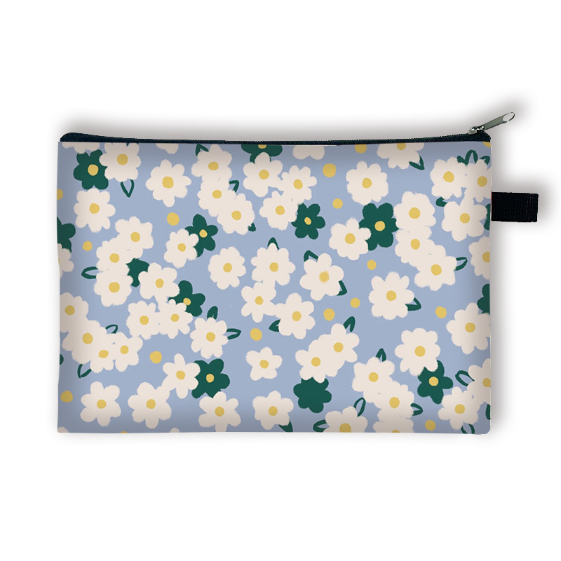 Új, kis virágos pénzérmetartó gyerekeknek, nagy kapacitású, egyszerű és luxus kulcskártya-tartó, hordozható táska lányoknak