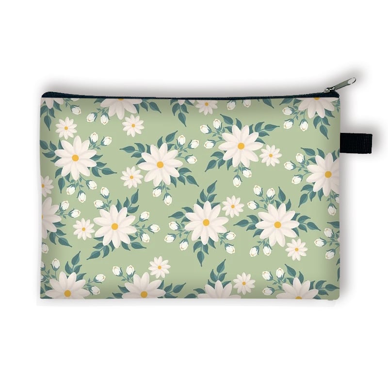 Új, kis virágos pénzérmetartó gyerekeknek, nagy kapacitású, egyszerű és luxus kulcskártya-tartó, hordozható táska lányoknak