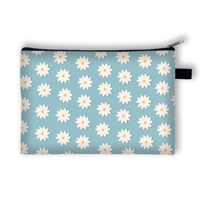 Új, kis virágos pénzérmetartó gyerekeknek, nagy kapacitású, egyszerű és luxus kulcskártya-tartó, hordozható táska lányoknak