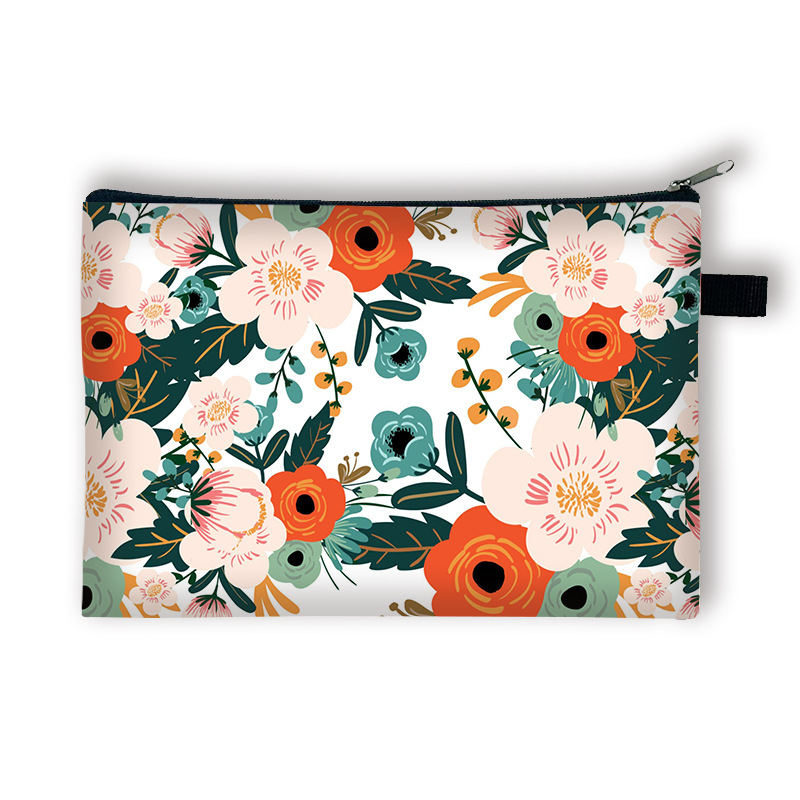 Új, kis virágos pénzérmetartó gyerekeknek, nagy kapacitású, egyszerű és luxus kulcskártya-tartó, hordozható táska lányoknak