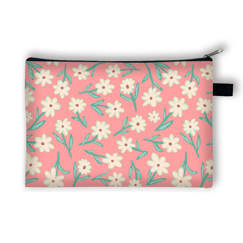 Új, kis virágos pénzérmetartó gyerekeknek, nagy kapacitású, egyszerű és luxus kulcskártya-tartó, hordozható táska lányoknak