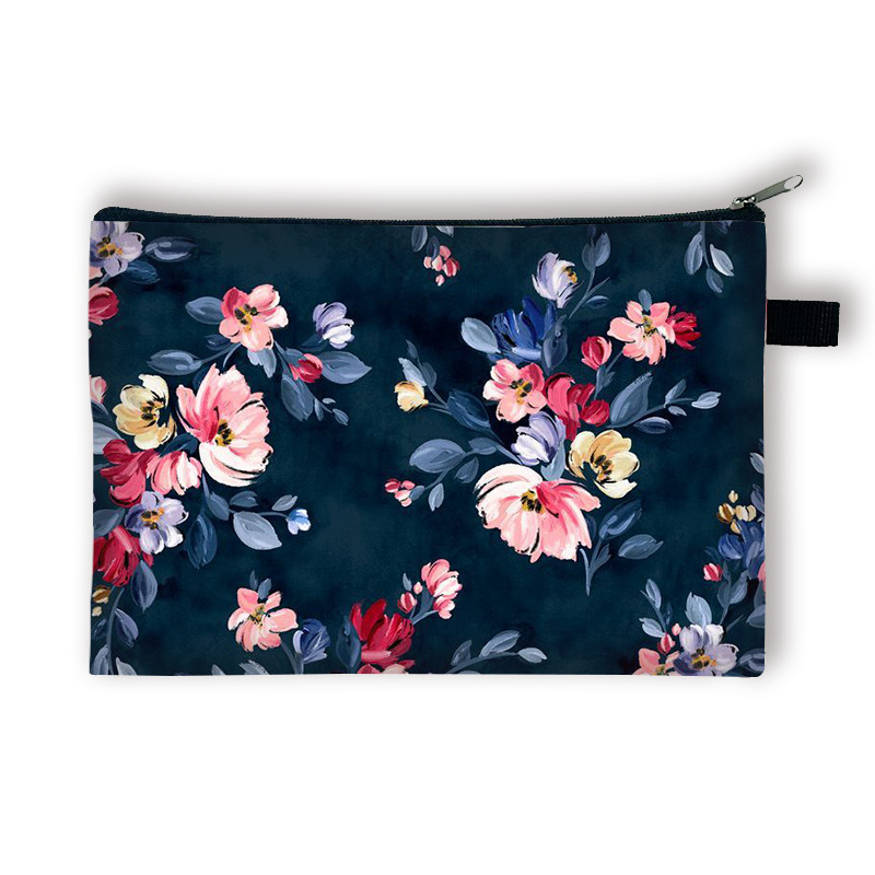 Új, kis virágos pénzérmetartó gyerekeknek, nagy kapacitású, egyszerű és luxus kulcskártya-tartó, hordozható táska lányoknak