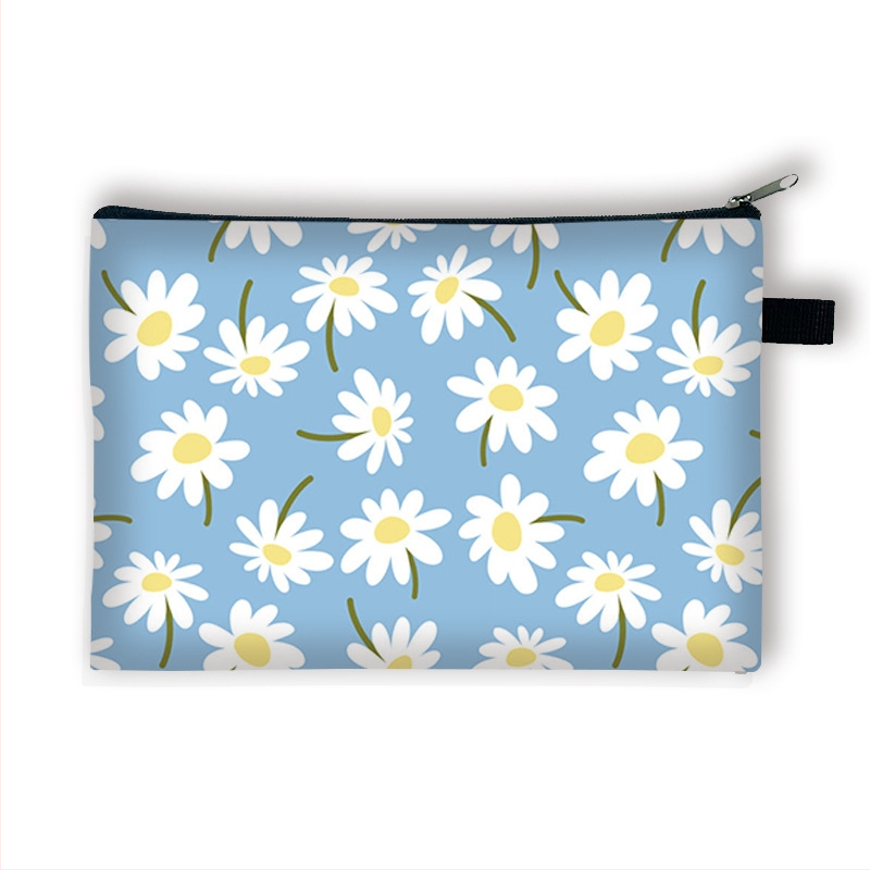 Új, kis virágos pénzérmetartó gyerekeknek, nagy kapacitású, egyszerű és luxus kulcskártya-tartó, hordozható táska lányoknak