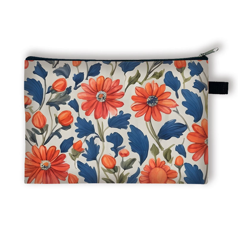 Új, kis virágos pénzérmetartó gyerekeknek, nagy kapacitású, egyszerű és luxus kulcskártya-tartó, hordozható táska lányoknak