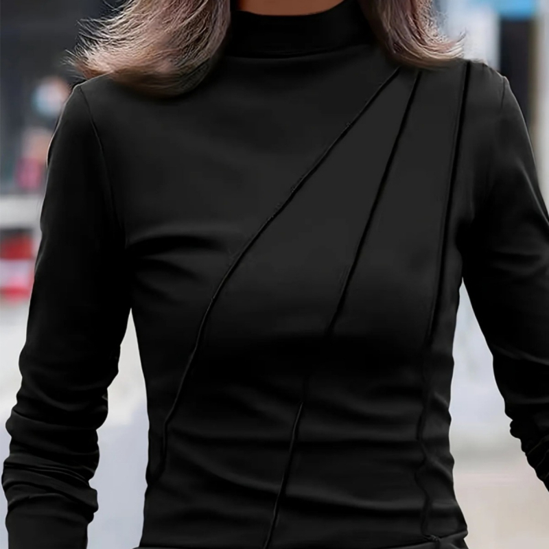 Női 2023 őszi-téli új német bársony aljú ing, karcsúsító, meleg felső, női karcsúsító hosszú ujjú