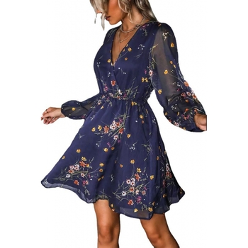 Δημοφιλής μόδα από το Amazon, ατμοσφαιρική, λεπτή και άνετη μίνι φούστα σε γραμμή Α με στάμπα από σιφόν.