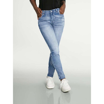 Plus Size Egyszínű Farmernadrágok Alapvető Divatos Hétköznapi