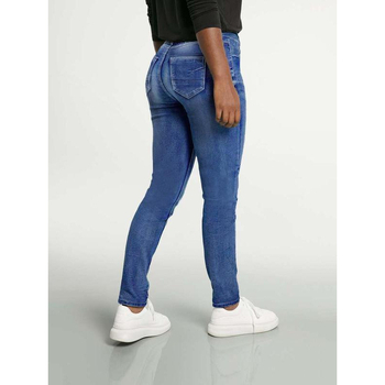 Plus Size Egyszínű Farmernadrágok Alapvető Divatos Hétköznapi