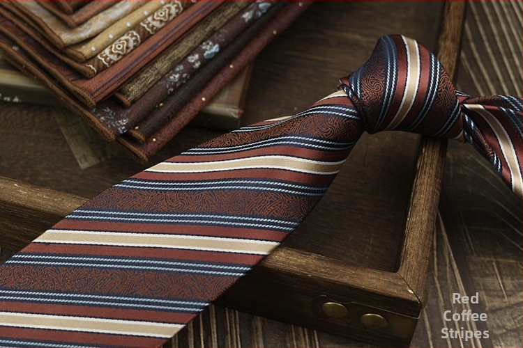 Színes 8 cm-es nyakkendő Férfi üzleti retró öltöny kiegészítők Esküvői műsorszóró mindennapi viselet ruha munkagallér