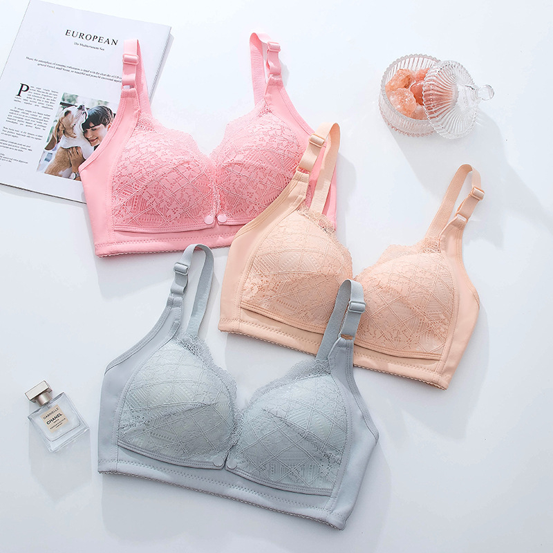 Έγκυες γυναίκες μετά τον τοκετό πριν το άνοιγμα εσώρουχων θηλασμού με αγκράφα χωρίς ατσάλινο δακτύλιο που συγκεντρώθηκε για ρύθμιση λεπτού σουτιέν χονδρικής