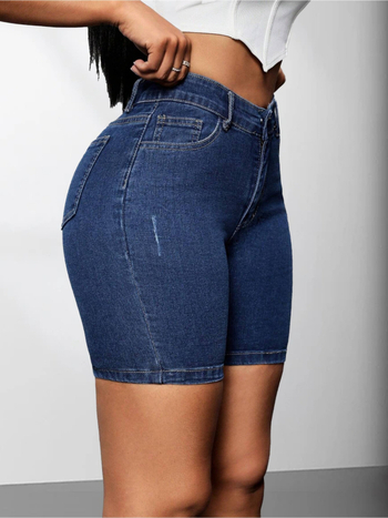 2025-ös, határokon átnyúló új európai és amerikai női lezser, egyszínű, magas derekú, karcsúsított farmernadrág, határokon átnyúló dropshippinggel