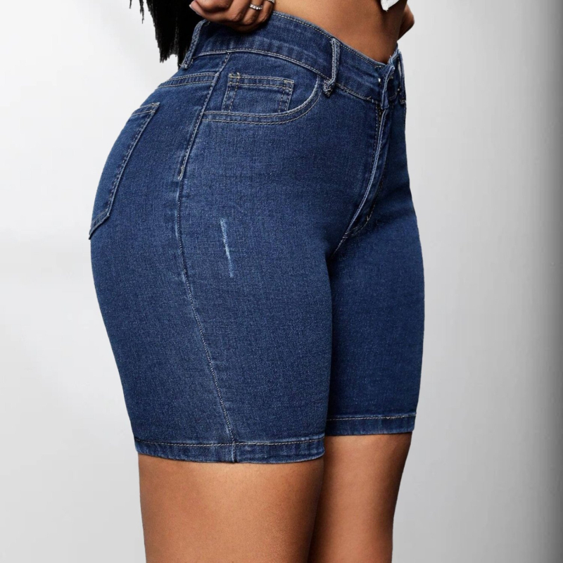 2025-ös, határokon átnyúló új európai és amerikai női lezser, egyszínű, magas derekú, karcsúsított farmernadrág, határokon átnyúló dropshippinggel