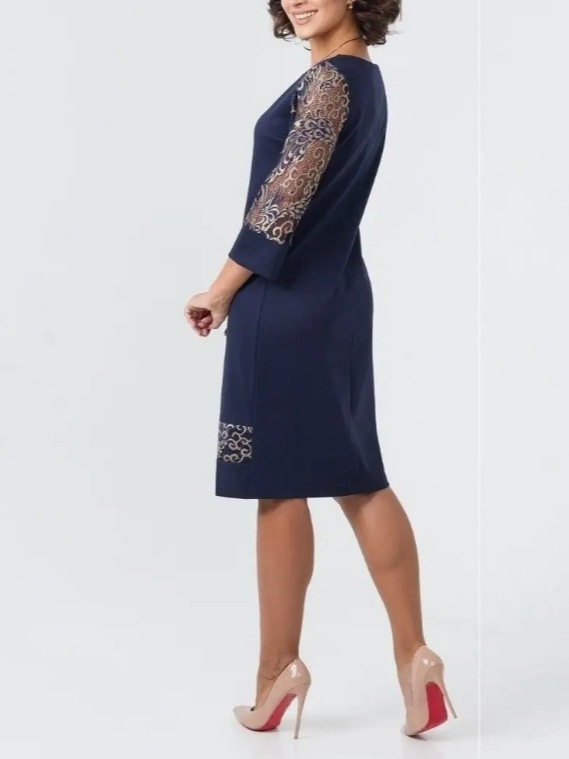 Európai és amerikai határokon átnyúló új ruha, csipke, üreges, kerek nyakú, vékony, vékony ruha