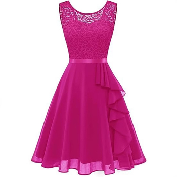 2025 Nova haljina za rođendan u europskom i američkom stilu, haljina bez rukava od čipke i mrežaste tkanine, duga večernja haljina od Amazona